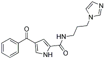 4-BENZOYL-N-[3-(1H-IMIDAZOL-1-YL)PROPYL]-1H-PYRROLE-2-CARBOXAMIDE 结构式