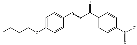 (E)-3-[4-(3-FLUOROPROPOXY)PHENYL]-1-(4-NITROPHENYL)-2-PROPEN-1-ONE 结构式