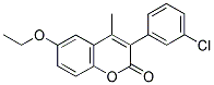 3(3'-CHLOROPHENYL)-6-ETHOXY-4-METHYLCOUMARIN 结构式