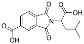 2-(1-羧基-3-甲基丁基)-1,3-二氧代-2,3-二氢-1H-异吲哚-5-羧酸 结构式