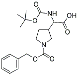 N-A-BOC-(3-N-CBZ-PYRROLIDINYL) GLYCINE 结构式