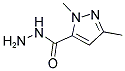 1,3-DIMETHYLPYRAZOLE-5-CARBOHYDRAZIDE 结构式