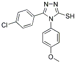 5-(4-CHLOROPHENYL)-4-(4-METHOXYPHENYL)-4H-1,2,4-TRIAZOLE-3-THIOL 结构式