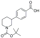 4-(1-(TERT-BUTOXYCARBONYL)PIPERIDIN-3-YL)BENZOIC ACID 结构式