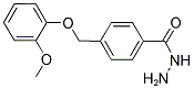 4-(2-METHOXY-PHENOXYMETHYL)-BENZOIC ACID HYDRAZIDE 结构式