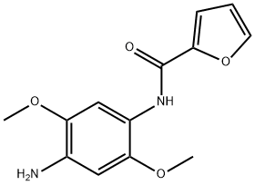 FURAN-2-CARBOXYLIC ACID (4-AMINO-2,5-DIMETHOXY-PHENYL)-AMIDE 结构式