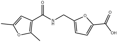 5-([(2,5-DIMETHYL-FURAN-3-CARBONYL)-AMINO]-METHYL)-FURAN-2-CARBOXYLIC ACID 结构式