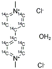PARAQUAT DICHLORIDE HYDRATE, [RING-14C(U)] 结构式