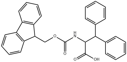 FMOC-DL-3,3-二苯基丙氨酸 结构式