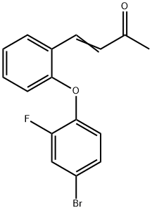 4-[2-(4-BROMO-2-FLUOROPHENOXY)PHENYL]-3-BUTEN-2-ONE 结构式