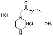 PIPERAZIN-1-YL-ACETIC ACID ETHYL ESTER 2HCL H2O 结构式