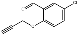 5-氯-2-(2-丙炔-1-氧基)苯甲醛 结构式