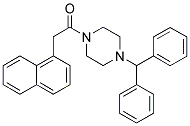 1-(4-(DIPHENYLMETHYL)PIPERAZINYL)-2-NAPHTHYLETHAN-1-ONE 结构式