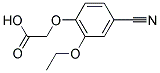 (4-CYANO-2-ETHOXYPHENOXY)ACETIC ACID 结构式