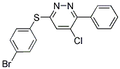 4-BROMOPHENYL 5-CHLORO-6-PHENYL-3-PYRIDAZINYL SULFIDE 结构式