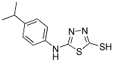 5-(4-ISOPROPYL-PHENYLAMINO)-[1,3,4]THIADIAZOLE-2-THIOL 结构式