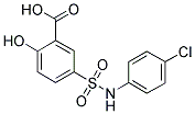 5-(4-CHLORO-PHENYLSULFAMOYL)-2-HYDROXY-BENZOIC ACID 结构式