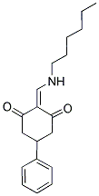 2-[(HEXYLAMINO)METHYLENE]-5-PHENYLCYCLOHEXANE-1,3-DIONE 结构式