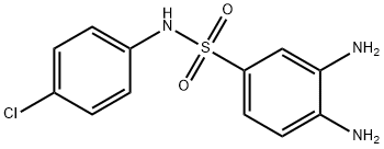 3,4-二氨基-N-(4-氯苯基)苯磺酰胺 结构式