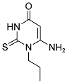 6-AMINO-1-PROPYL-2-THIOXO-2,3-DIHYDROPYRIMIDIN-4(1H)-ONE 结构式