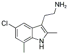 2-(5-CHLORO-2,7-DIMETHYL-1H-INDOL-3-YL)-ETHYLAMINE 结构式