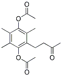 4-[2,5-BIS(ACETYLOXY)-3,4,6-TRIMETHYLPHENYL]-2-BUTANONE 结构式