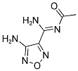 N-[AMINO-(4-AMINO-FURAZAN-3-YL)-METHYLENE]-ACETAMIDE 结构式