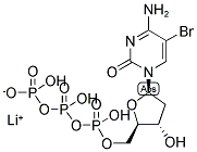 5-BROMO-2'-DEOXYCYTIDINE-5'-TRIPHOSPHATE LITHIUM SALT 结构式