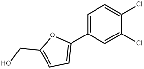 [5-(3,4-二氯苯基)-2-呋喃]甲醇 结构式