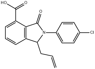1-ALLYL-2-(4-CHLOROPHENYL)-3-OXOISOINDOLINE-4-CARBOXYLIC ACID 结构式