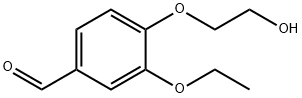 3-乙氧基-4-(2-羟基-乙氧基)-苯甲醛 结构式