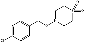 4-[(4-CHLOROBENZYL)OXY]-1LAMBDA6,4-THIAZINANE-1,1-DIONE 结构式