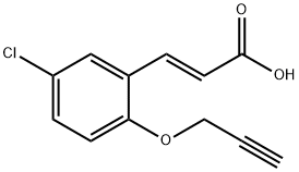 3-[5-CHLORO-2-(2-PROPYNYLOXY)PHENYL]ACRYLIC ACID 结构式