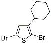 2,5-DIBROMO-3-CYCLOHEXYLTHIOPHENE 结构式