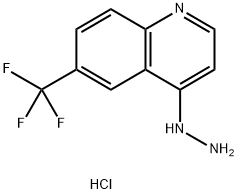 4-HYDRAZINO-6-TRIFLUOROMETHYLQUINOLINE HYDROCHLORIDE 结构式