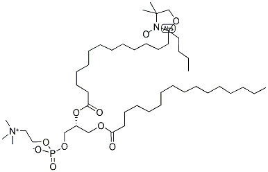 1-PALMITOYL-2-STEAROYL-(14-DOXYL)-SN-GLYCERO-3-PHOSPHOCHOLINE;16:0-14 DOXYL PC 结构式