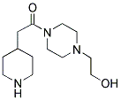 1-[4-(2-HYDROXY-ETHYL)-PIPERAZIN-1-YL]-2-PIPERIDIN-4-YL-ETHANONE 结构式