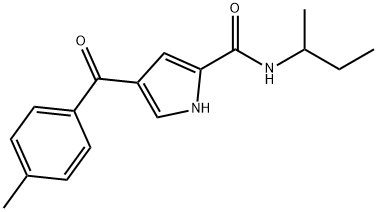 N-(SEC-BUTYL)-4-(4-METHYLBENZOYL)-1H-PYRROLE-2-CARBOXAMIDE 结构式