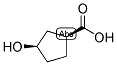 (1S,3R)-3-HYDROXY-CYCLOPENTANECARBOXYLIC ACID 结构式