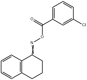 1-([(3-CHLOROBENZOYL)OXY]IMINO)-1,2,3,4-TETRAHYDRONAPHTHALENE 结构式