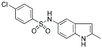 4-CHLORO-N-[2-METHYL-1H-INDOL-5-YL]BENZENESULPHONAMIDE 结构式