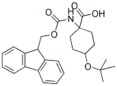 4-TERT-BUTOXY-1-(9H-FLUOREN-9-YLMETHOXYCARBONYLAMINO)-CYCLOHEXANECARBOXYLIC ACID 结构式