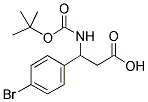 3-N-BOC-3-(4-BROMOPHENYL)PROPIONIC ACID 结构式