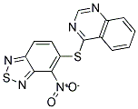4-[(4-NITRO-2,1,3-BENZOTHIADIAZOL-5-YL)THIO]QUINAZOLINE 结构式