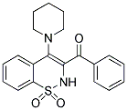 (1,1-DIOXIDO-4-PIPERIDIN-1-YL-2H-1,2-BENZOTHIAZIN-3-YL)(PHENYL)METHANONE 结构式