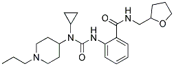N-CYCLOPROPYL-N-(1-PROPYLPIPERIDIN-4-YL)-N'-[2-((TETRAHYDROFURFURYLAMINO)CARBONYL)PHENYL]UREA 结构式