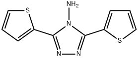3,5-DI(2-THIENYL)-4H-1,2,4-TRIAZOL-4-AMINE 结构式