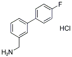 [3-(4-Fluorophenyl)phenyl]methylaminehydrochloride 结构式