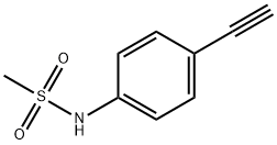 N-(4-ETHYNYLPHENYL)METHANESULFONAMIDE 结构式