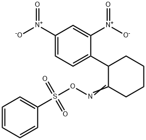 (([2-(2,4-DINITROPHENYL)CYCLOHEXYLIDEN]AMINO)OXY)(DIOXO)PHENYL-LAMBDA6-SULFANE 结构式